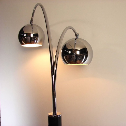 Rare Dutch Design floor lamp attribute H. Busquet for Hala Zeist, 1960s