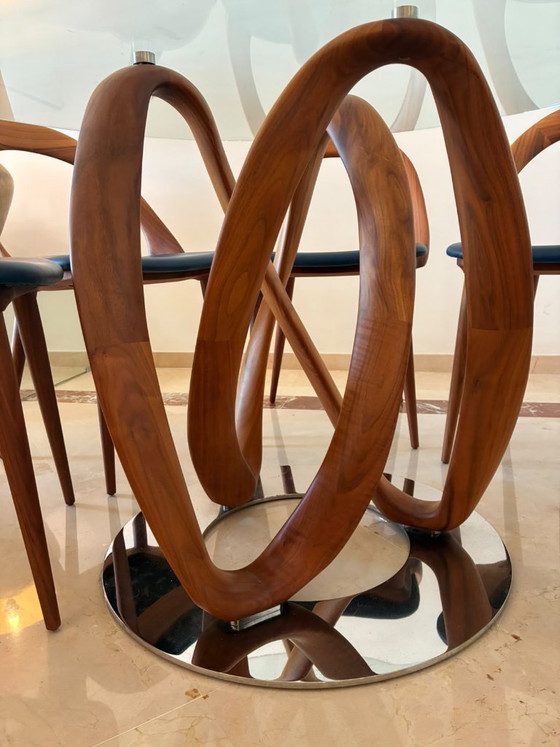 Mesa de Comedor de Lujo Porada: Mesa Infinity – Mesas de comedor, Crystal, Wood (photo 10 of 12)