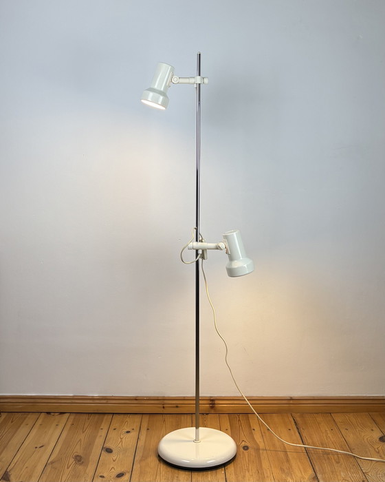 Image 1 of Vintage Floor Lamp MIWI Space Age 1970s, Adjustable Lamp, Hustadt Leuchten Germany, Mid Century Modern, 70s Industrial