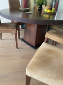 Designer oak dining table