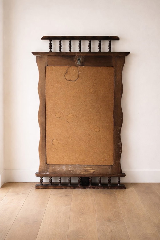 Image 1 of Specchio da parete classico vintage con cornice in legno