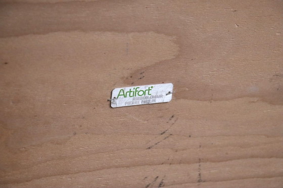 Image 1 of Pierre Paulin Ribbon-stoel in Jack Lenor Larsen Momentum-stof voor Artifort