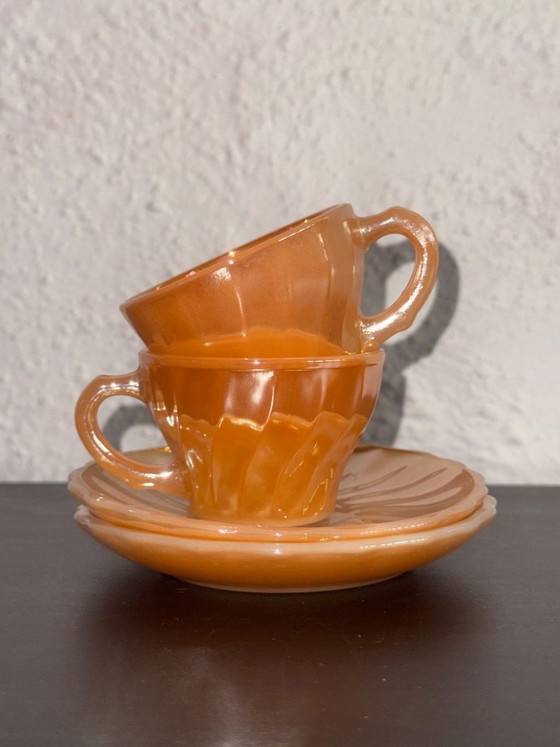 2 set vintage Fire King Kop e Schotel Van Anchor Hocking – Accessori da tavola, Glass (photo 17 of 18)