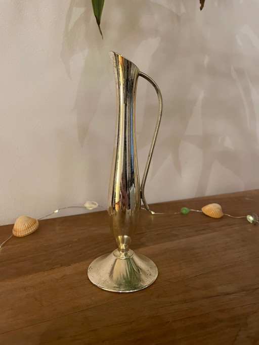 Silver-plated metal soliflore
