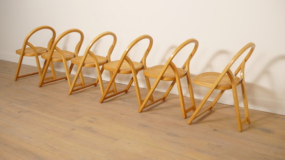 Image 1 of Set van 6 klapstoelen | Arca | Gigi Sabadin voor Crassevig