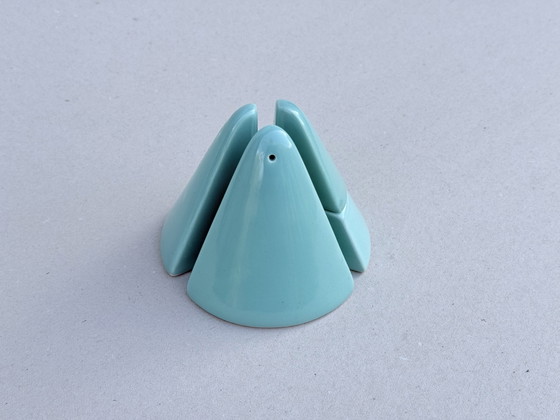Magnifique Ensemble Salière et Poivrière Design Vintage (3 pièces) – Années 60 – Accessoires de table, Ceramic (photo 5 of 7)