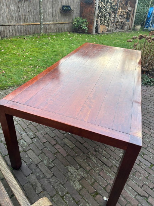 Mesa de comedor de madera de cerezo 240-100