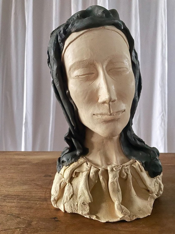 Image 1 of Bust of the Virgin Mary – 20th Century Modern Religious Art
