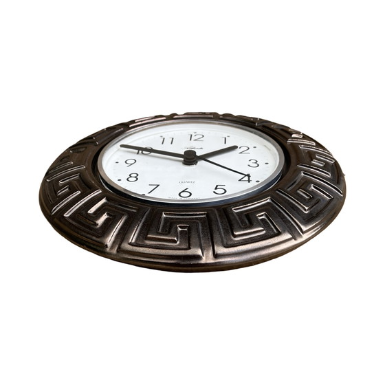 Image 1 of Grey ceramic wall clock, Atlanta, Germany, 1980s.