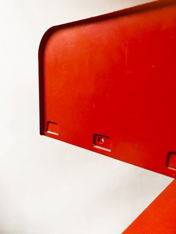 Image 1 of talian Dutch Lips Vago "Congresso" Steel Blue Double Bookcase, 60's