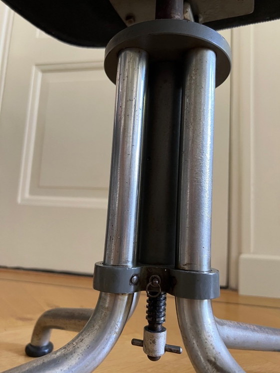 Image 1 of Original 1930s Gispen 354 office chair blue II