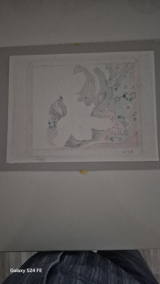 Stampa xilografica originale - Tratta da un'opera di Torrij Kiyonaga (1752-1815) – giclee prints, Paper (photo 2 of 5)