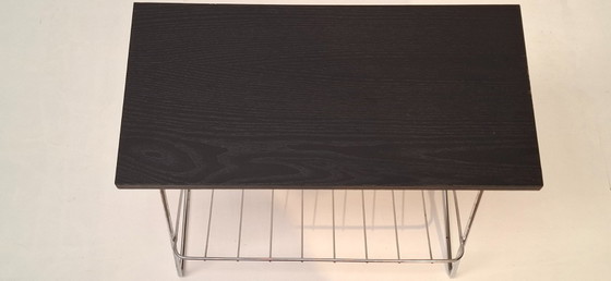 Tavolino vintage con portariviste integrato – Tavolini, Metal, Wood (photo 9 of 12)