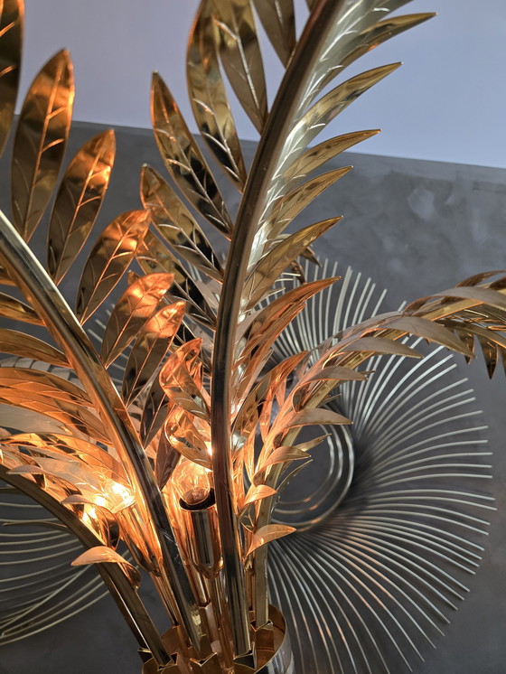 Image 1 of Lampe vintage en forme de palmier style 80s/90s Maison Jansen