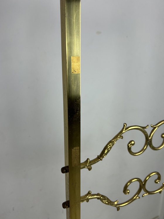 Image 1 of Vintage Hollywood Regency freestanding coat rack brass