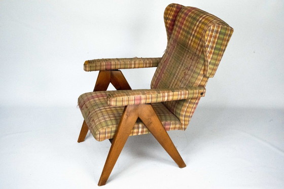 Image 1 of Italian Mid-Century Modern Reclining Armchair, 1960s