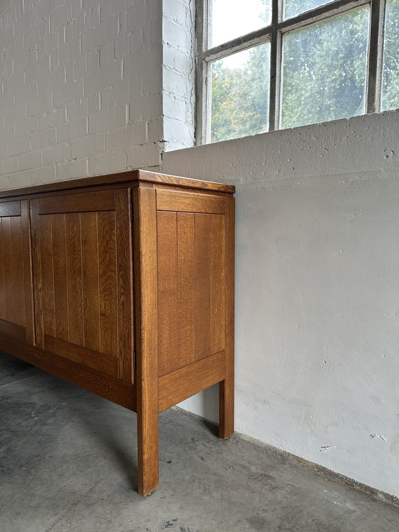 Image 1 of Eikenhouten buffetkast 'Weekend', Jos De Mey, Van Den Berghe-Pauvers, België, jaren 50