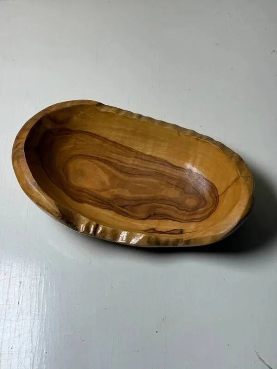 Handgemaakte massief olijfhouten schaal 20 cm – Organische vrije vorm – Schalen, Bohemian (photo 2 of 6)