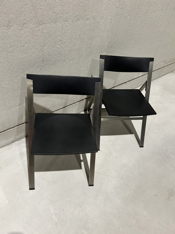 Image 1 of 2x Tecno design klapstoelen