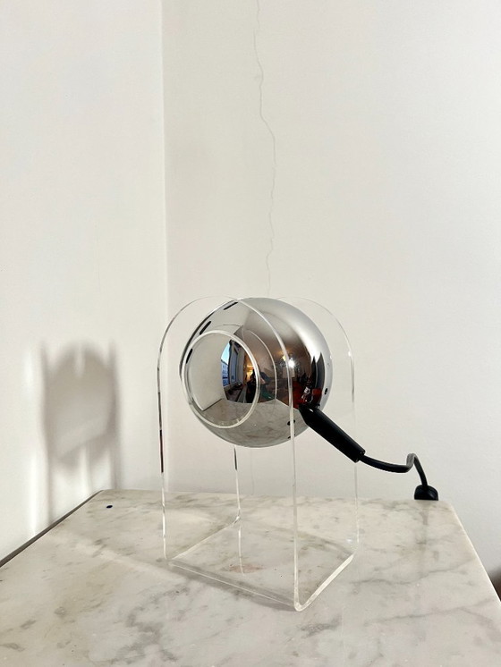 Image 1 of Lampada da tavolo vintage in acrilico Space Age di Gino Sarfatti per Arteluce, Italia, anni '60/'70