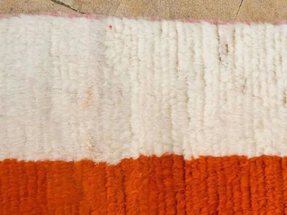 Handmade rug 200x300 cm, wool, orange, Morocco – Rugs & carpets, Cotton, Modern (photo 8 of 10)
