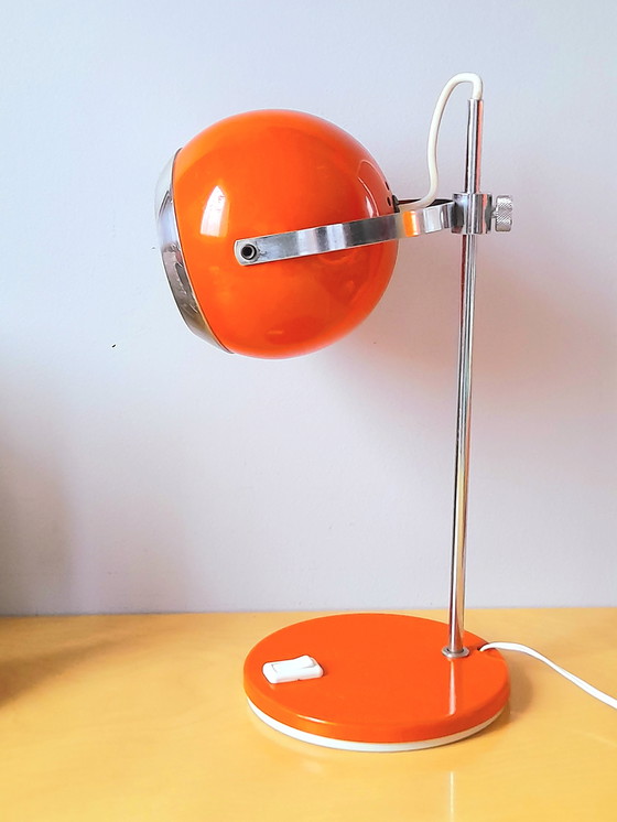 Image 1 of Orange Eyeball Lamp