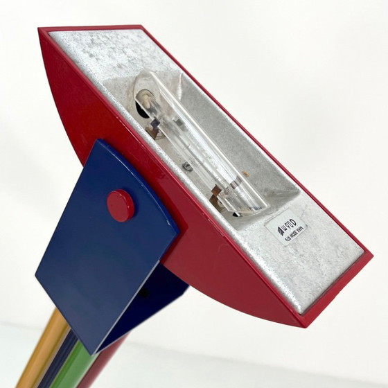 Image 1 of Lámpara de pie multicolor posmoderna de metal, años 80