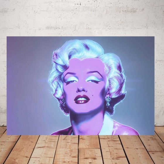 Image 1 of Photo imprimée sur plexiglass / Marylin Monroe / pop art