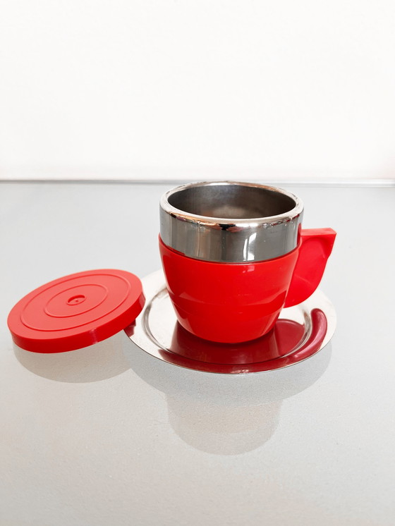 Image 1 of Vintage Set van Zes Vintage Italiaanse Espressocups