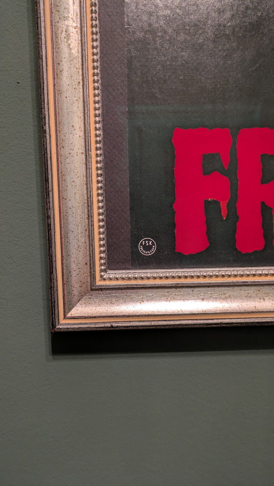 Image 1 of Andy Warhol's Frankenstein movie poster, vintage