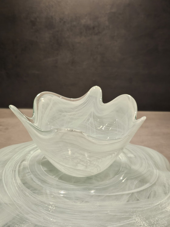 Image 1 of Ensemble de 2 bols vintage en verre, Chypre.