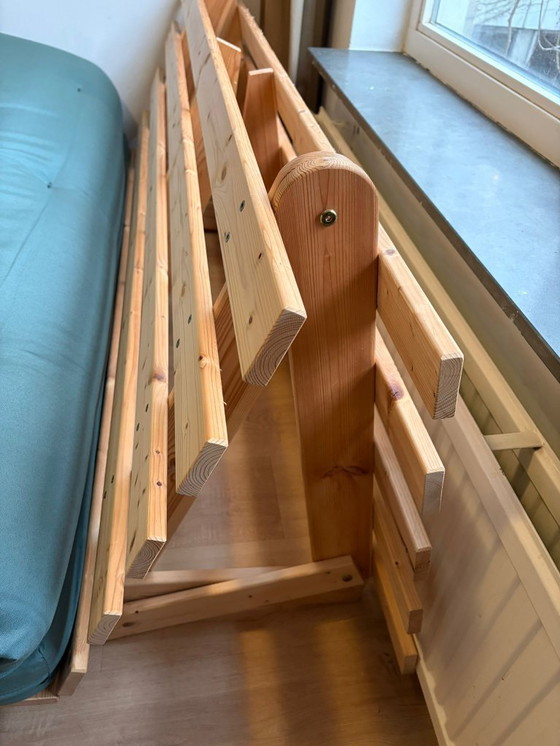 Image 1 of Groene Futon - 2-persoonsbed