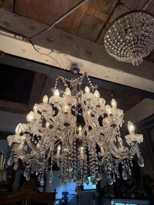 Beautiful very large crystal chandelier