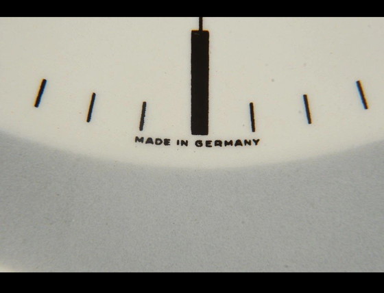 Image 1 of Orologio da cucina Junghans vintage, orologio da parete in ceramica con movimento al quarzo