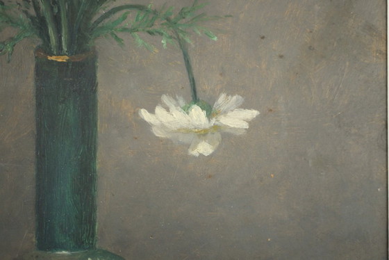 Image 1 of El ramo con la mariposa - Cuadro firmado por A. Moreau