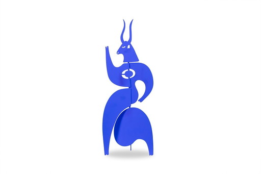 Antonine De Saint Pierre. Blue "Tauride" sculpture. Contemporary.
