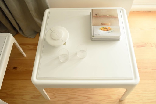 Vintage side table coffee table Space Age 60 70s Bellini Horn Mid - Century 71cm