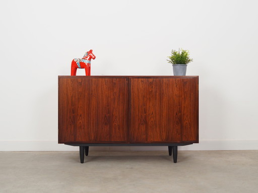 Armoire en bois de rose, design danois, années 1970, fabriquée par Omann Jun