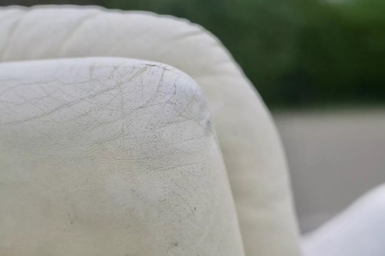 Image 1 of 2x "Space Age" leren fauteuils