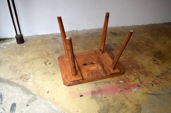 Image 1 of Antique Melk Stool Wooden Stool Vintage