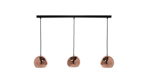 Designer pendant light Frandsen Ball Track - copper, 3-light