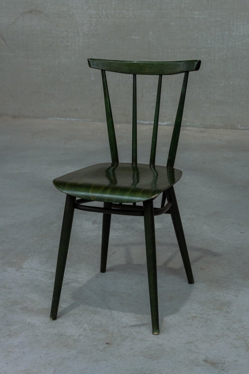 Set di 4 sedie da pranzo Ercol degli anni '60 + 1 sgabello