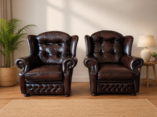 Chesterfield armchairs