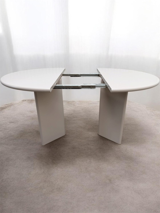 Image 1 of Arco round extendable dining table color Dune