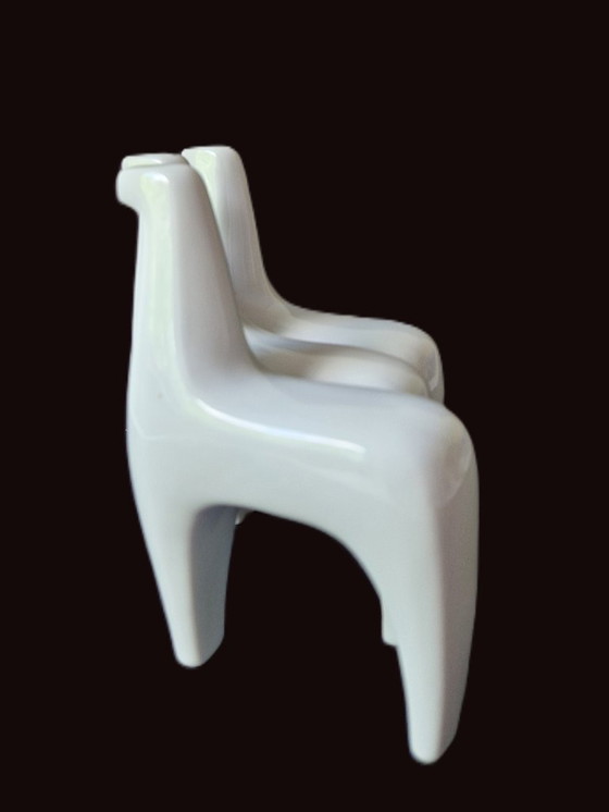 Image 1 of Bing & Grøndahl - Sculpture with 3 horses by Agnethe Jørgensen