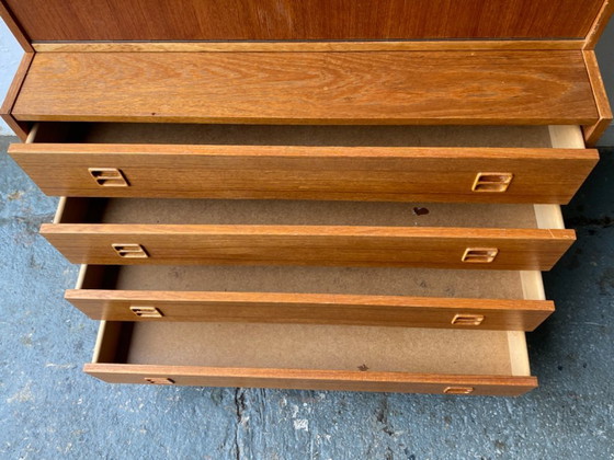 Image 1 of Danish 1960s Mid-Century Modular Teak Wall Unit / Desk by Sejling Skabe