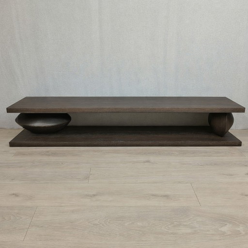 Meuble TV sculptural | Chêne massif