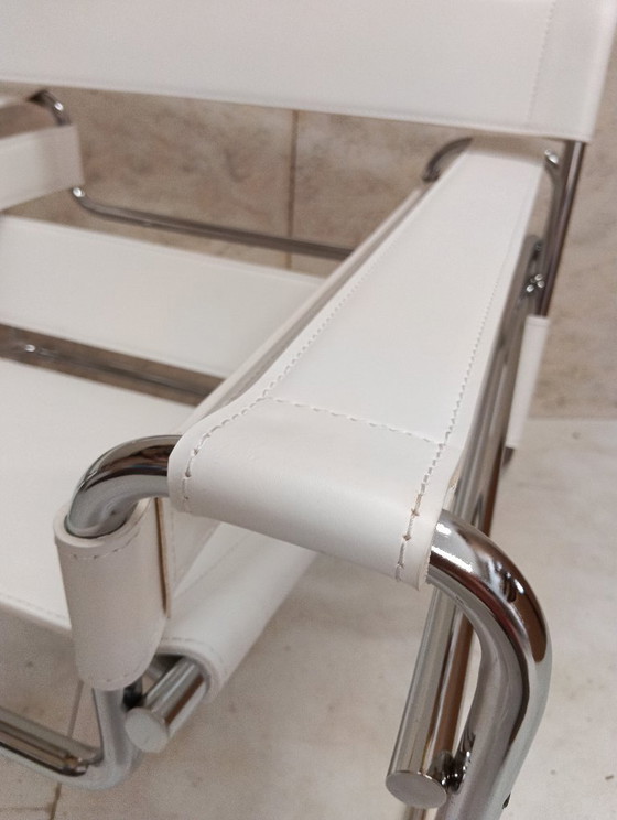 KNOLL Studio Poltrona WASSILY B3 NUOVA, in Cuoio Bianco – Poltrone, Leather (photo 61 of 83)