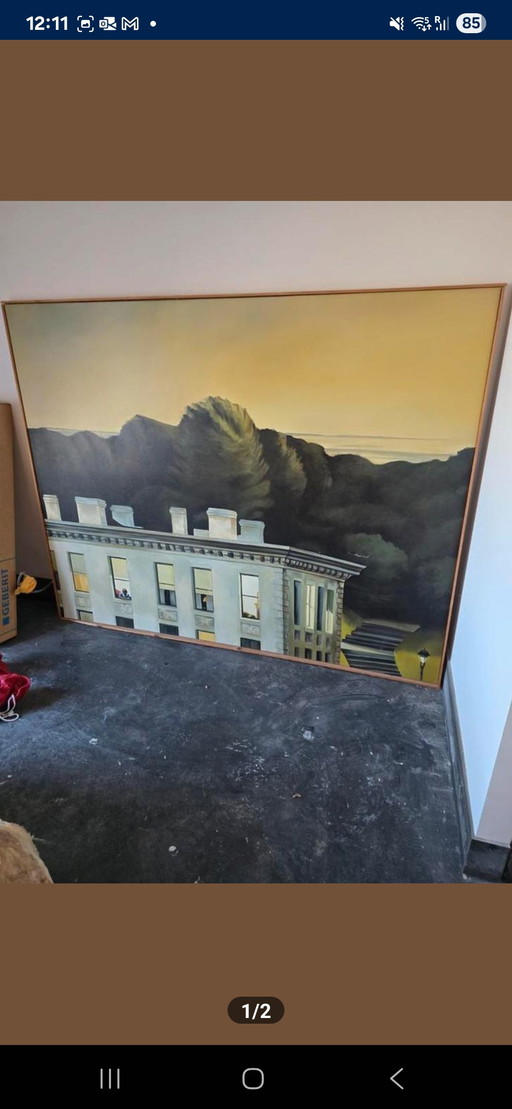 Schilderij Edward hopper stijl