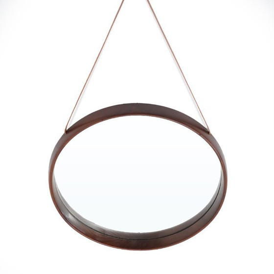 Image 1 of Specchio da parete in teak di Uno e Osten Kristiansson per Luxus, 1960